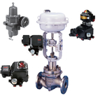 Electric  Control Valve With Tissin Smart Valve Positioner TS600 Series Pneumatic Positioners And Asco Solenoid Valve