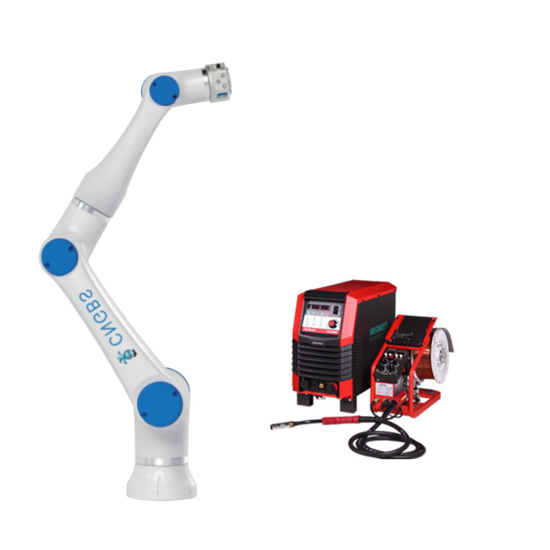 6 Axis CNGBS 3kg Payload Cobot Welding Robot Arm With Tig MiG Arc Welding Machine