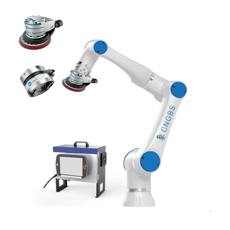 Chinese brand 6 axis cobot robot CNGBS-G10 polishing robotic arm with onrobot deburring polishing machine