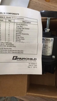 Modello di Rotork Fairchild regolatore pneumatico di precisione di 10 serie per Fisher Valve Body Actuator