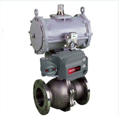 Valvola di regolazione KOSO 310K con l'azionatore pneumatico del posizionatore 6300RC di Fisher DVC6200