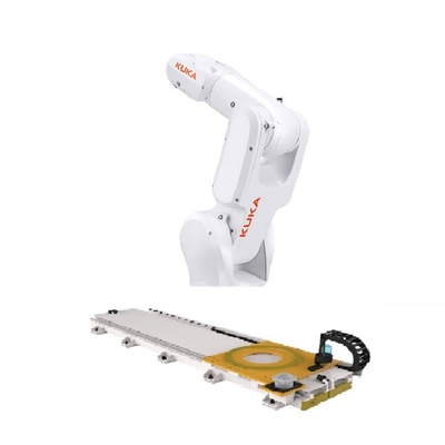 Braccio del robot delle asce del compatto 6 del braccio del robot del Kr 4 R600 Kuka con elettronica della ferrovia del robot di GBS