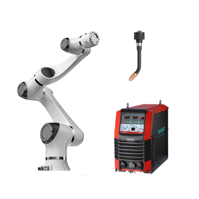 Braccio di collaborazione del robot della saldatura Elfin05 di Cobot di asse di Grey Hansrobot 6 con la pinza di presa del robot di Onrobot