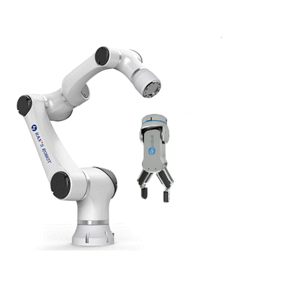 Raccolto di collaborazione e collocazione del braccio del robot di asse flessibile di Hansrobot 6 scherzosi con la pinza di presa di Onrobot