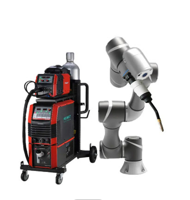 Braccio di collaborazione del robot TM5-700 con la torcia della saldatrice TBI per MIG Mag Tig