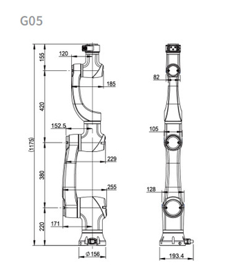 6 braccio del robot per saldatura di Cobot del carico utile di asse CNGBS 3kg con la macchina della saldatura ad arco di TIG MIG