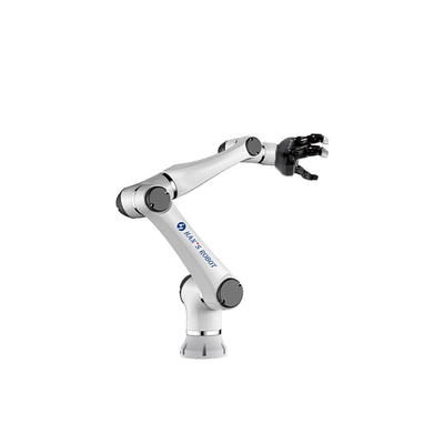 Braccio di collaborazione del robot di Hans E5 con la pinza di presa ed il sistema ferroviario pneumatici di Onrobot