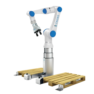 Braccio cinese del robot CNGBS-G15 con la pinza di presa 2 del dito di Onrobot e della piattaforma elevatrice per il pacchetto del posto e della scelta