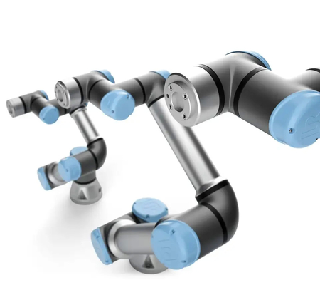 Robot di UR UR10 Cobot con il tipo elettrico robot di collaborazione della pinza di presa 3-Finger di SMC di LEHS per il trattamento di trasporto con palette