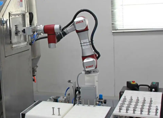 Asse di collaborazione Cobot del braccio 6 del robot di JAKA Zu 7 con il tipo elettrico LEHZ della pinza di presa 2-Finger di SMC