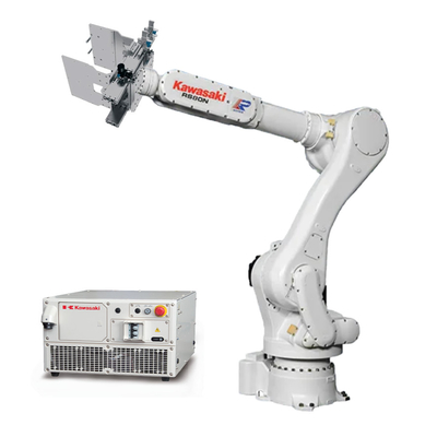Braccio RS080 del robot di asse di Kawasaki 6 con la pinza di presa per il trattamento della soppressione d'alimentazione di trasporto con palette
