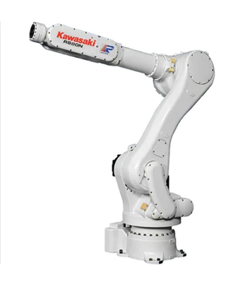 Braccio RS080 del robot di asse di Kawasaki 6 con la pinza di presa per il trattamento della soppressione d'alimentazione di trasporto con palette