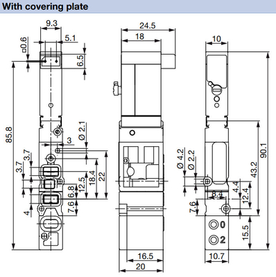 3/2 di elettrovalvola a solenoide d'ottone corrente resistente ad alta pressione di Burkert 6524 per le applicazioni pneumatiche