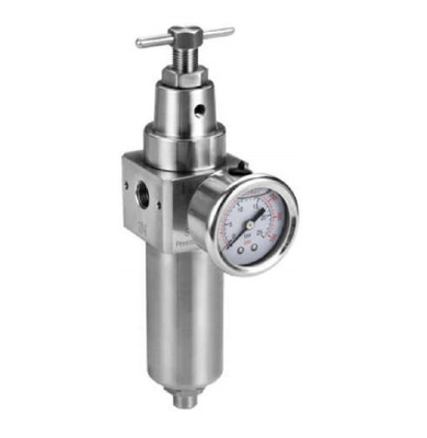 Valvola pneumatica con la 1/4 di valvola di riduzione della pressione corrente resistente del filtrante inossidabile di JHJ per le applicazioni pneumatiche