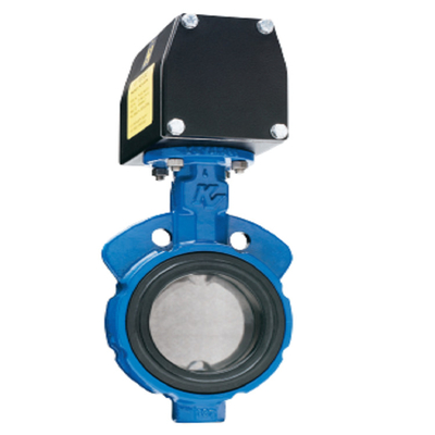 la valvola a farfalla trapezoidale CALCOLA 990 E 920 RESILIENTI MESSA con il contenitore di commutatore limitato del topworx