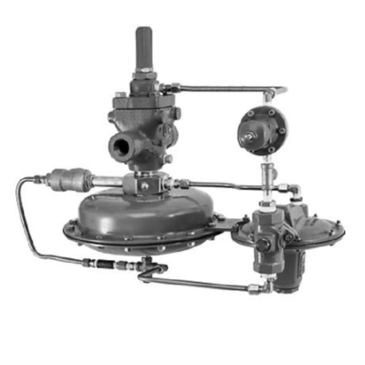Regolatore Fisher 1190 Valvola di polmonazione del gas a bassa pressione Valvola di riduzione della pressione pilotata Per montaggio su skid