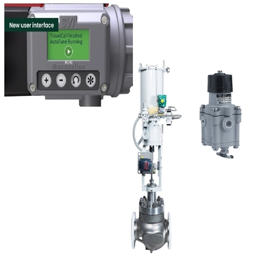 Valvola di regolazione pneumatica di HCP Chuanyi con la valvola di riduzione della pressione del filtrante del posizionatore 78-40 della valvola di SVI3 Masoneilan