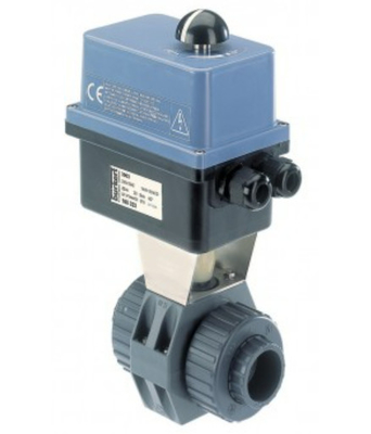 Burkert 8804 Attuatore rotativo elettrico con valvola a sfera a 2/2 vie per soluzione valvola di controllo