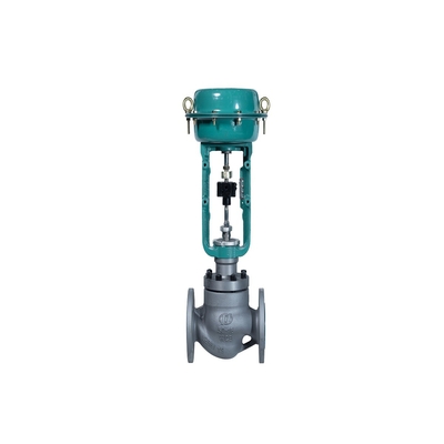 Flow Masoneilan 78-40 con posizionatore valvola Samson 3730-3 e regolatore filtro valvola di controllo Fisher 2625