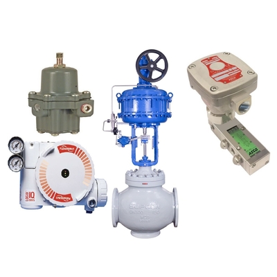 Valvola di controllo con il regolatore del filtro dall'elettrovalvola a solenoide del posizionatore ASCO 551 della valvola di Flowserve 3200MD 67CFR