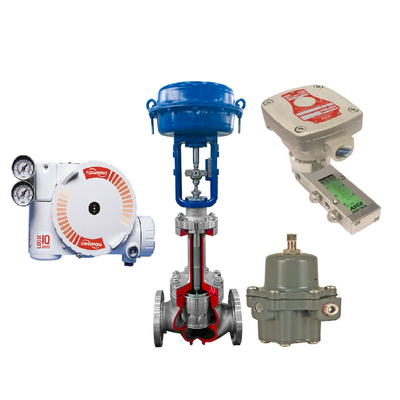 Valvola di controllo con il regolatore del filtro dall'elettrovalvola a solenoide del posizionatore ASCO 551 della valvola di Flowserve 3200MD 67CFR