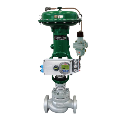 Attuatore per valvola di controllo a sfera Chuanyi di marca cinese con posizionatore valvola ABB V18345 e regolatore fisher 67CFR