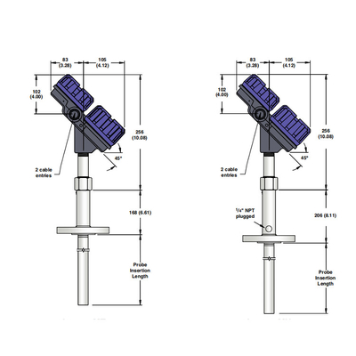 Trasmettitore livellato Wave guida del radar resistente di Magnetrol 705 706 per il carro armato di gas ed i carri armati di GPL