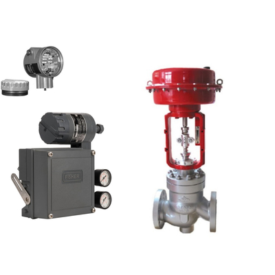 Famosa valvola di controllo pneumatico cinese Wuzhong con posizionatore Fisher 3582I come posizionatore di valvola