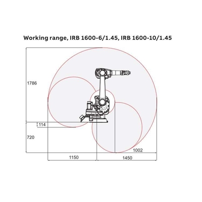 ABB Braccio robotico 6 assi IRB 1600-10/1.45 con CNGBS Robot Gripper per robot di movimentazione automatizzata