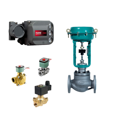 Sostituzione rapida della valvola di controllo a sedile singolo con Fisher DVC6200 Valve Positioner e EMERSON ASCO210 Valvola solenoide a due vie