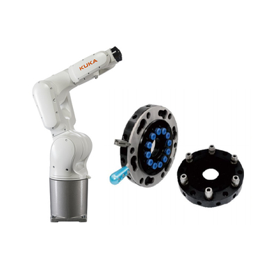6 assi Kuka braccio robotico KR 10 R1100-2 con cambio rapido di robot CNGBS per robot di movimentazione automatizzata