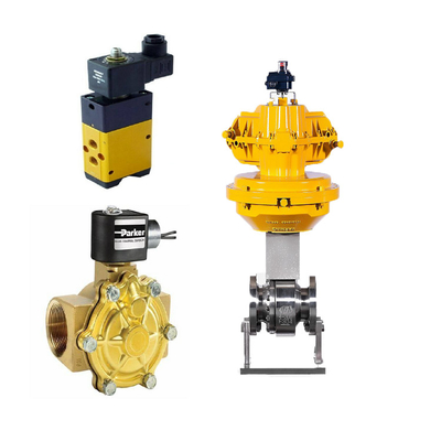 Valvole di controllo cinesi con attuatore pneumatico e valvola solenoide Parker D3DW