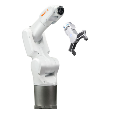 KUKA Cobot KR 4 R600 per la manipolazione con la pinza Onrobot come pick and place machine