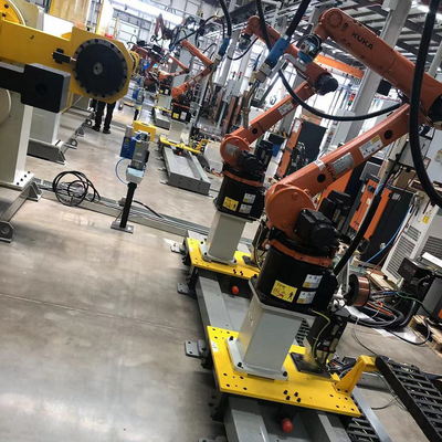 Ferrovie robot con carico utile di 2500 kg e portata di 3200 mm con robot ABB e altri robot come rotaia guida