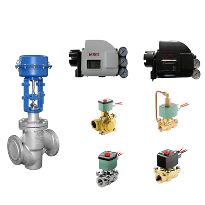 Valvole di controllo pneumatiche cinesi di alta qualità con posizionatore di valvola intelligente koso KGP5000 e valvole solenoidi ASCO