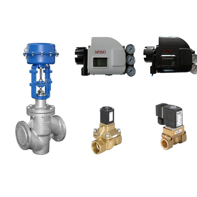 Valvole di controllo pneumatiche con posizionatore di valvola intelligente Koso KGP5000 e valvola solenoide Burkert 5404