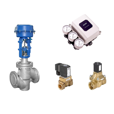 Valvole di controllo in porcellana di alta qualità con posizionatore digitale KOSO PP800 e valvola solenoide Burkert Tipo 5404