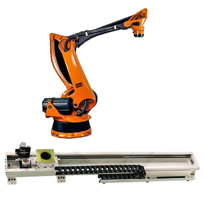 Palletizing Robotic Arm 5 Axis Kuka KR 180 PA Con CNGBS Robot Guide Rail per il robot di paletizzazione