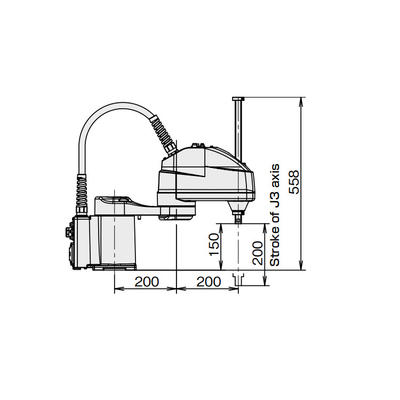 4 assi Scara Robot SR-3iA con 3 kg di carico utile braccio robotico come pick and place machine per la movimentazione