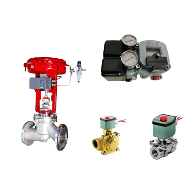 La famosa valvola di controllo pneumatico cinese con posizionatore Masoneilan SVI2-21123121 e valvola solenoide ASCO