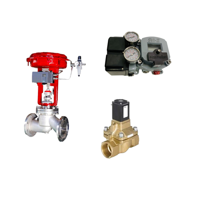 La famosa valvola di controllo pneumatica cinese con posizionatore Masoneilan SVI2-21123121 e valvola solenoide Burkert 5404