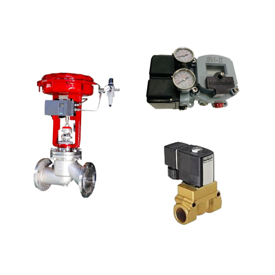 La famosa valvola di controllo pneumatica cinese con posizionatore Masoneilan SVI2-21123121 e valvola solenoide Burkert 5404