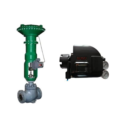 Valvole di controllo pneumatiche con posizionatore di valvola intelligente Koso KGP5000 e valvola solenoide Burkert 5404
