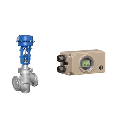 Valvola di controllo pneumatica con Samson 3730-3 Electropneumatic Positioner e Burkert Tipo 5404 Valvola solenoide