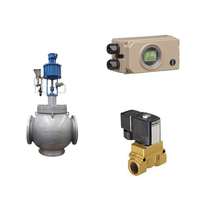 Valvola di controllo pneumatica con Samson 3730-3 Electropneumatic Positioner e Burkert Tipo 5404 Valvola solenoide
