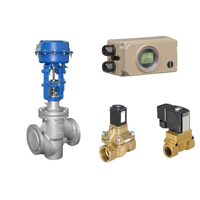 Valvola di controllo pneumatica con Samson 3730-3 Electropneumatic Positioner e Burkert Tipo 5404 Valvola solenoide