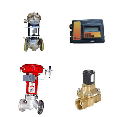 Valvola di controllo cinese con Samson 3372 attuatore con FISHER 3800sa Valve Positioner Burkert 5404 Valvola solenoide