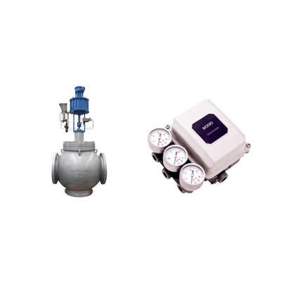 Valvole di controllo in porcellana di alta qualità con posizionatore digitale KOSO PP800 e valvola solenoide Burkert Tipo 5404
