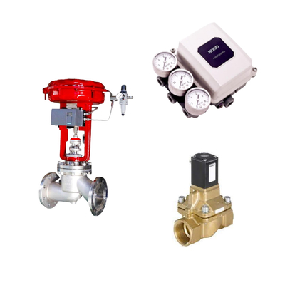 Valvole di controllo in porcellana di alta qualità con posizionatore digitale KOSO PP800 e valvola solenoide Burkert Tipo 5404