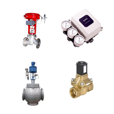 Valvole di controllo in porcellana di alta qualità con posizionatore digitale KOSO PP800 e valvola solenoide Burkert Tipo 5404